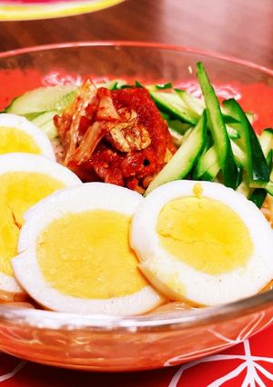 ズボラ飯☆キムチ冷やしそうめん-レシピのメイン写真