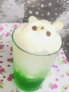 くまさんのメロンソーダ-レシピのメイン写真