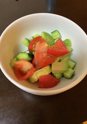 簡単夏野菜サラダ-レシピのメイン写真