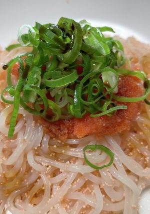 結果にコミットする明太パスタ風しらたき-レシピのメイン写真