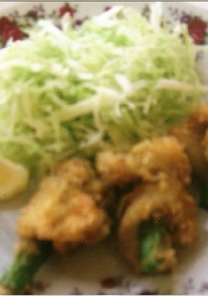 連子鯛のアスパラ巻きフライ-レシピのメイン写真