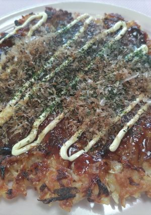 ご飯とキャベツで作るお好み焼き-レシピのメイン写真
