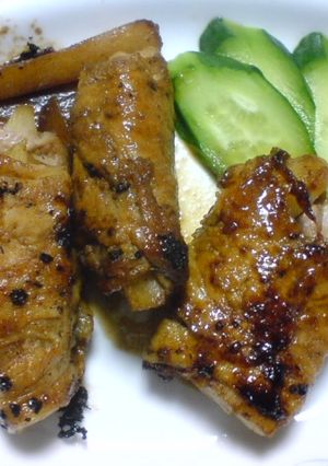 薄切り肉で★豚肉のじがいもロール焼き★-レシピのメイン写真