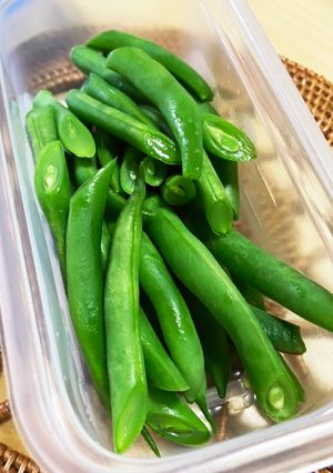 《電子レンジ》インゲン豆の下処理-レシピのメイン写真