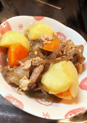 簡単★子供も大好きフライパンで肉じゃが-レシピのメイン写真