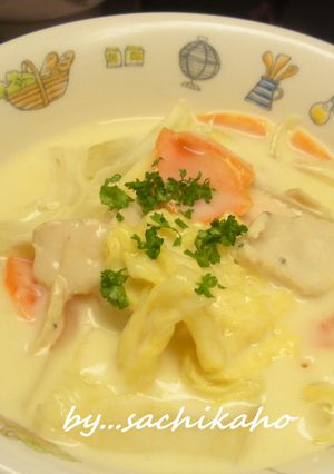 簡単♪白菜のクリームスープ-レシピのメイン写真