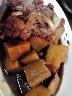 鶏手羽元とサツマイモの煮物-レシピのメイン写真
