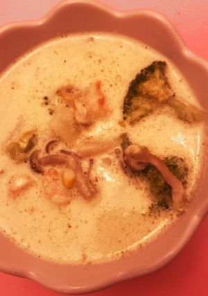 再現！ヲタご飯☆しら星の魚介のシチュー-レシピのメイン写真