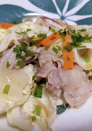 豚バラと野菜の蒸し焼き☆手作りポン酢-レシピのメイン写真