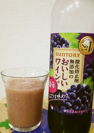 桃と赤ワインのスムージー-レシピのメイン写真