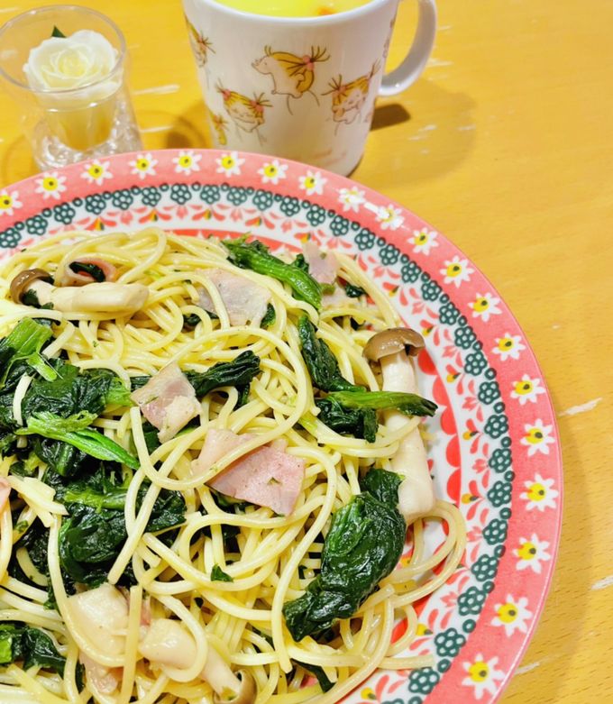 簡単♪ほうれん草ベーコンのバタ醤油パスタ-レシピのメイン写真