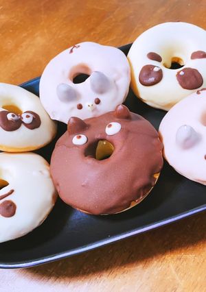 ホットケーキミックスで動物ドーナツ-レシピのメイン写真