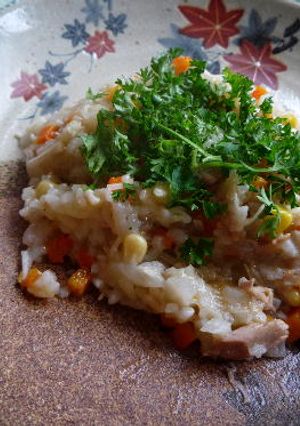圧力鍋でスピーディー 洋風炊き込みご飯-レシピのメイン写真