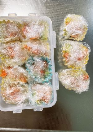 レンジお弁当用冷凍ズッキーニ人参ナムル風-レシピのメイン写真