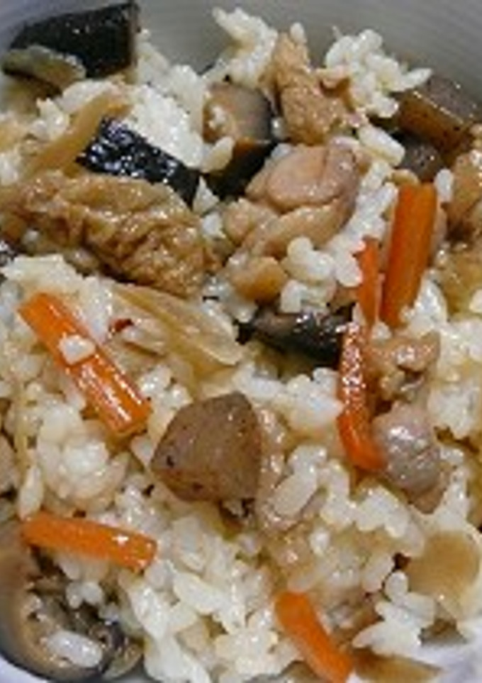 おふくろの味♪鶏とごぼうと色々混ぜご飯-レシピのメイン写真