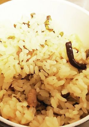 山菜炊き込みご飯-レシピのメイン写真