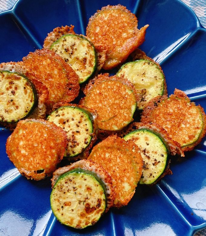 ズッキーニのパリパリチーズ焼き-レシピのメイン写真
