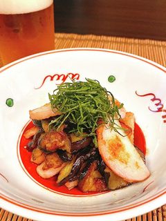 かまぼことナスのバター醤油炒め-レシピのメイン写真