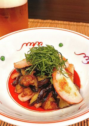 かまぼことナスのバター醤油炒め-レシピのメイン写真