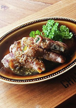 かぼちゃの肉巻き★バターカレーソース-レシピのメイン写真