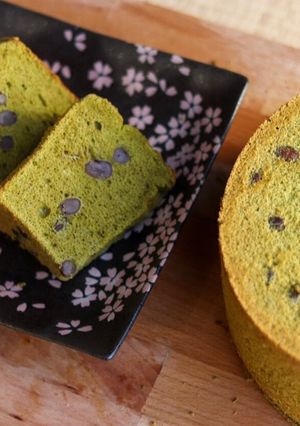 抹茶あずきシフォン-レシピのメイン写真