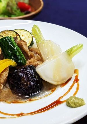 ほっけ竜田と季節野菜のみぞれ餡かけごはん-レシピのメイン写真