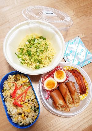 ざるラーメン チャーハン弁当 6/25-レシピのメイン写真