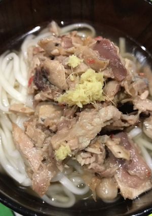 うどん(ハチビキのアラを利用)-レシピのメイン写真