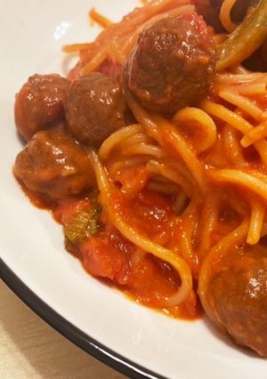 ワンパン!〜トマトクリームパスタ〜-レシピのメイン写真