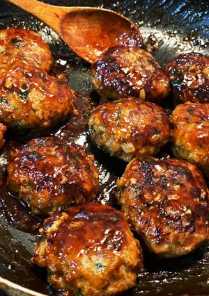 大葉入り照り焼きハンバーグ-レシピのメイン写真