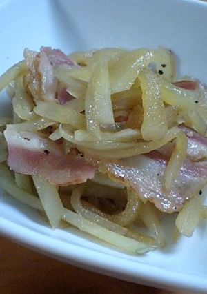 ヤーコンとベーコンのキンピラ-レシピのメイン写真