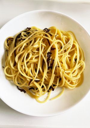 混ぜるだけ！しそ昆布パスタ-レシピのメイン写真