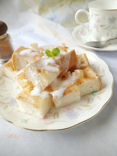 林檎キューブパンのヨーグルトかけ-レシピのメイン写真