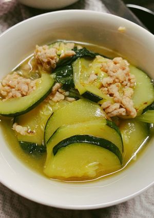 ズッキーニと鶏ひき肉の煮物-レシピのメイン写真