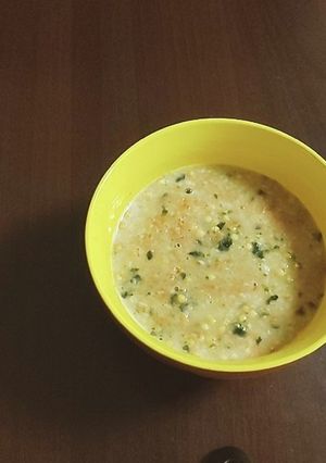 レンジで簡単。ごぼう茶のオートミール粥-レシピのメイン写真