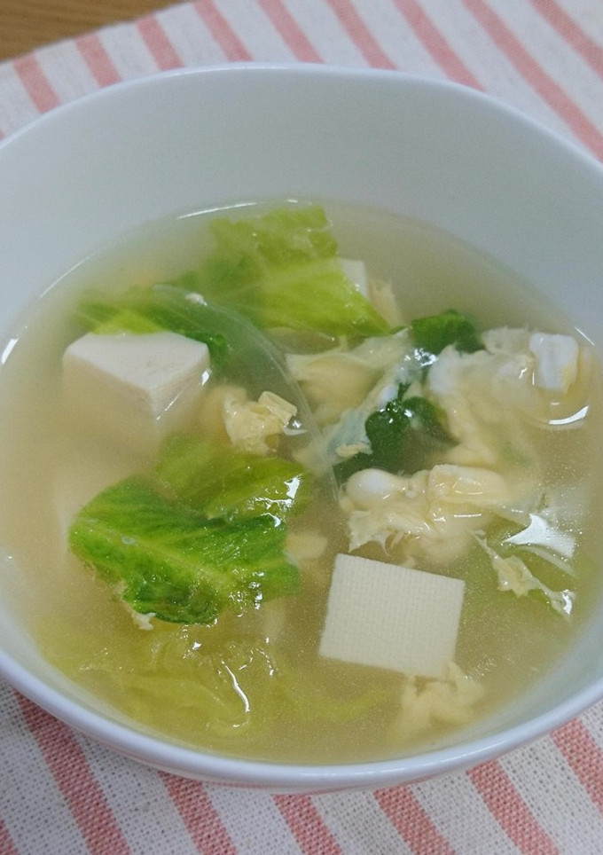 レタスの中華風スープ-レシピのメイン写真