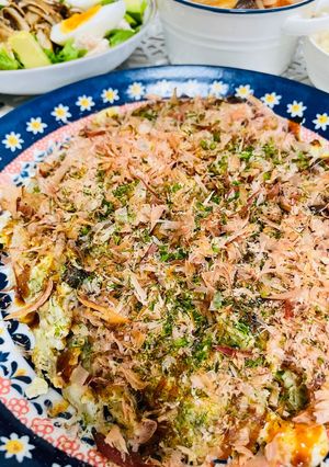 簡単20分◎豆腐で小麦粉なしのお好み焼き-レシピのメイン写真