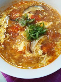 春雨入り♪トマトのサンラータン(酸辣湯)-レシピのメイン写真