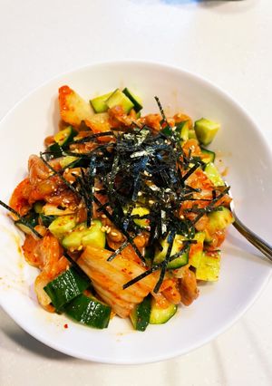 キムチ納豆きゅうりサラダ-レシピのメイン写真