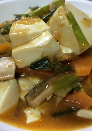 簡単！残り野菜でパッと麻婆豆腐風☆-レシピのメイン写真