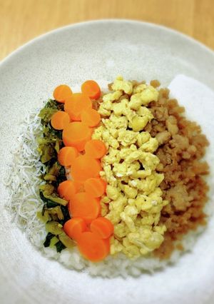 カラフルそぼろご飯-レシピのメイン写真