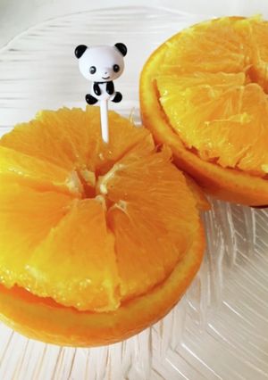 ゆかりのイブクロ　オレンジの可愛い切り方-レシピのメイン写真