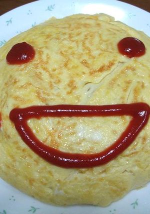 ニコニコオムライス-レシピのメイン写真