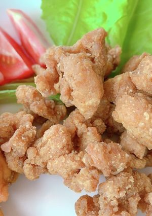 大豆のお肉でカレー味の唐揚げ&ポテト-レシピのメイン写真