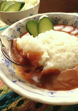 大満足！甘辛カレールー♪レンジで簡単-レシピのメイン写真