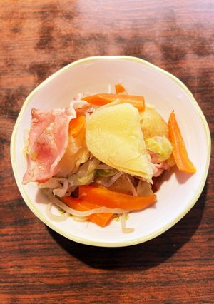 野菜とベーコンのバター蒸し焼き-レシピのメイン写真