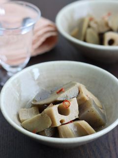 こんにゃく、れんこん、ごぼうの炒め煮-レシピのメイン写真