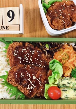 とんかつ弁当 21/6.29-レシピのメイン写真