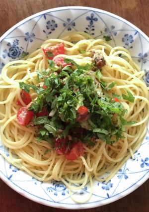 いわし缶味噌煮 冷製パスタ-レシピのメイン写真