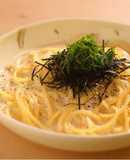 白滝の明太子クリームパスタ風